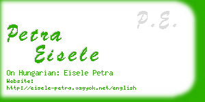 petra eisele business card